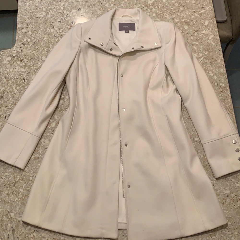 Apt.9 women’s wool cream jacket size L